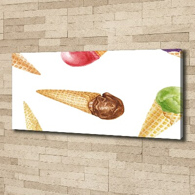 Canvas wall art Ice-cream