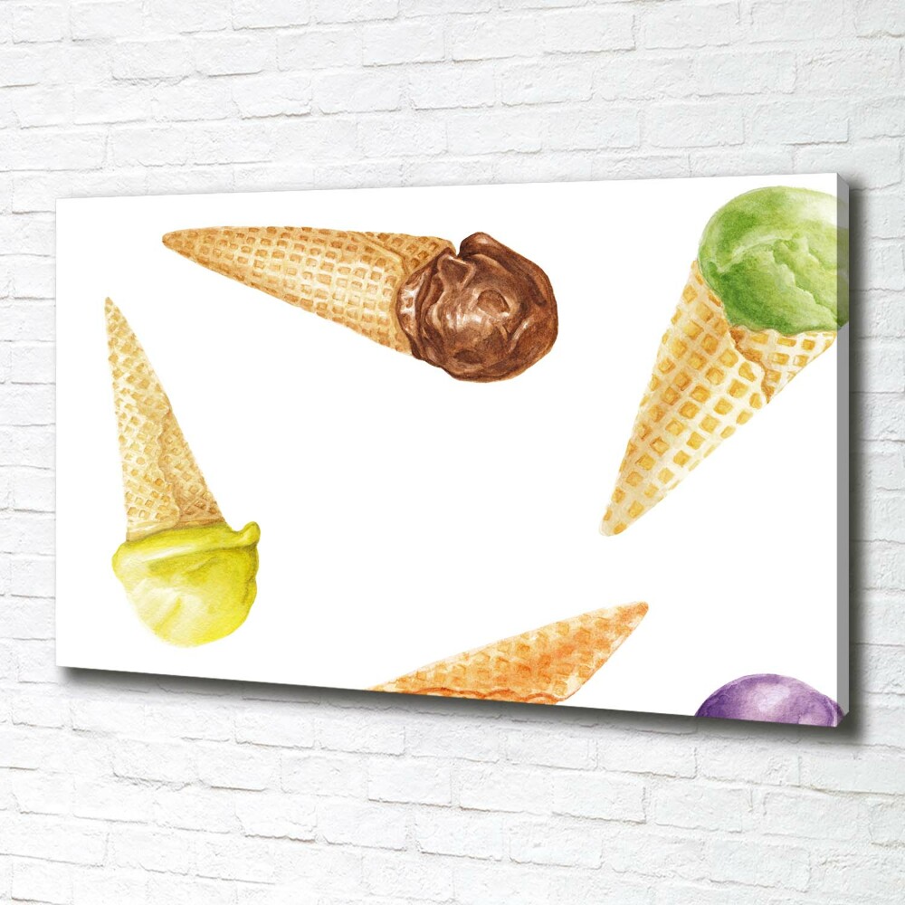 Canvas wall art Ice-cream