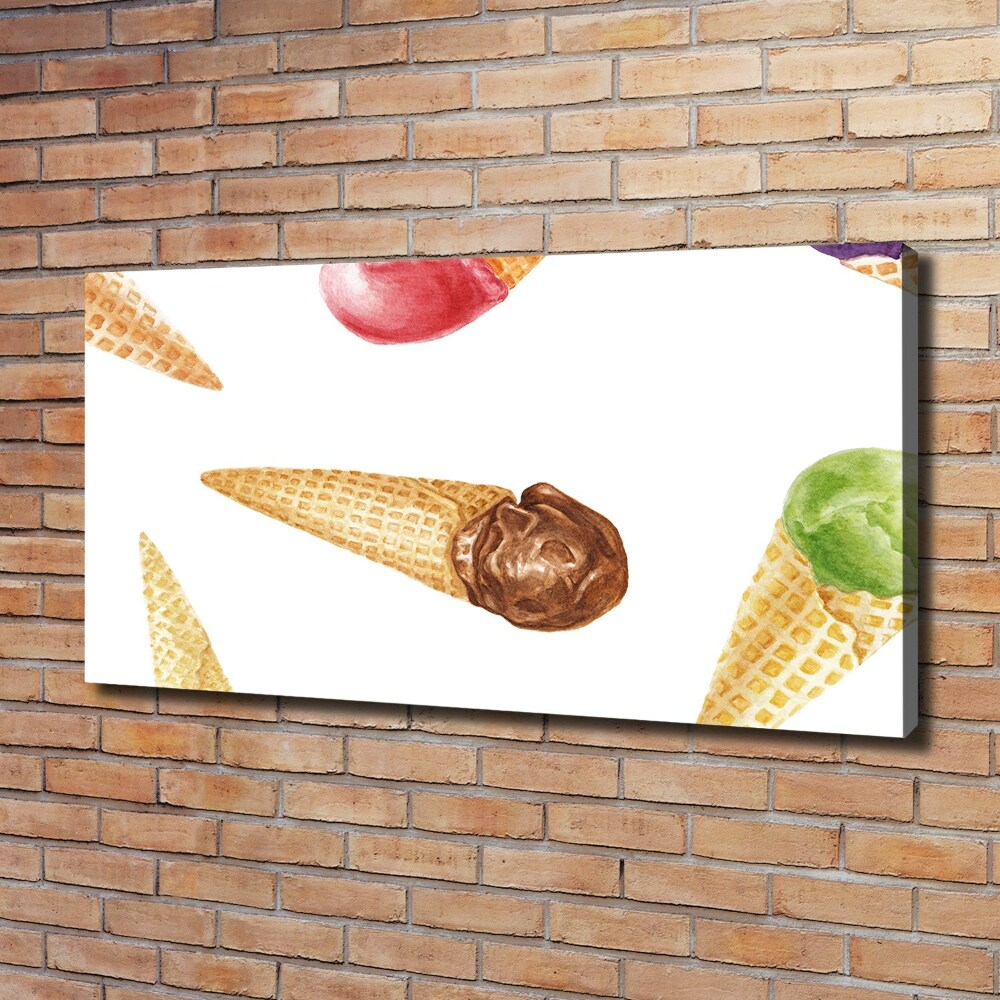 Canvas wall art Ice-cream