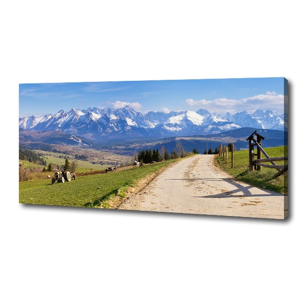 Canvas wall art Panorama of the Tatra Mountains