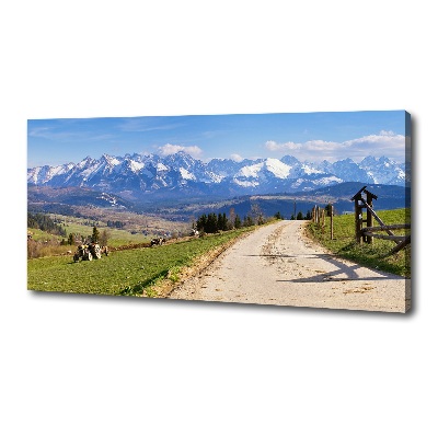 Canvas wall art Panorama of the Tatra Mountains