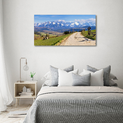 Canvas wall art Panorama of the Tatra Mountains