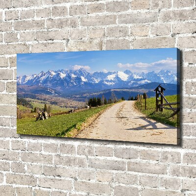 Canvas wall art Panorama of the Tatra Mountains