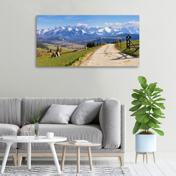 Canvas wall art Panorama of the Tatra Mountains