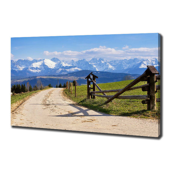 Canvas wall art Panorama of the Tatra Mountains