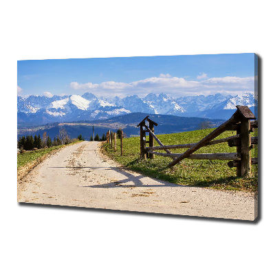 Canvas wall art Panorama of the Tatra Mountains