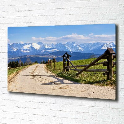 Canvas wall art Panorama of the Tatra Mountains