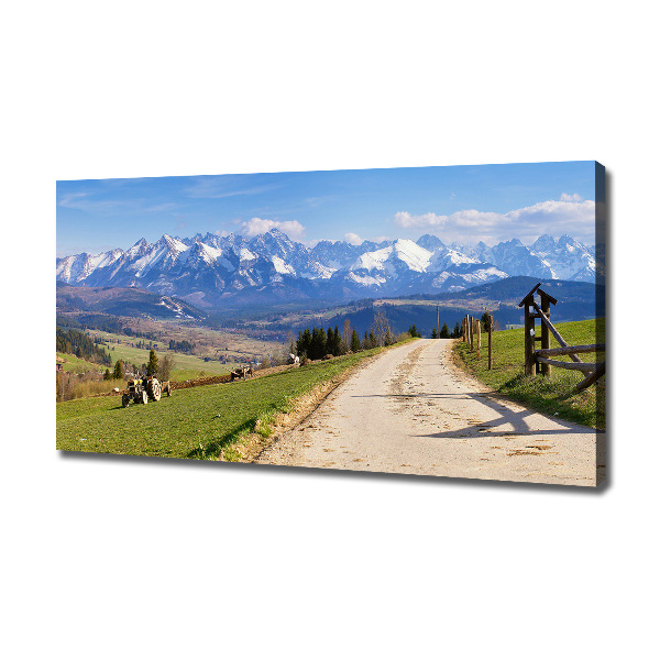 Canvas wall art Panorama of the Tatra Mountains