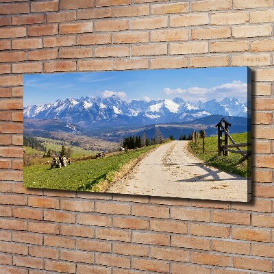 Canvas wall art Panorama of the Tatra Mountains