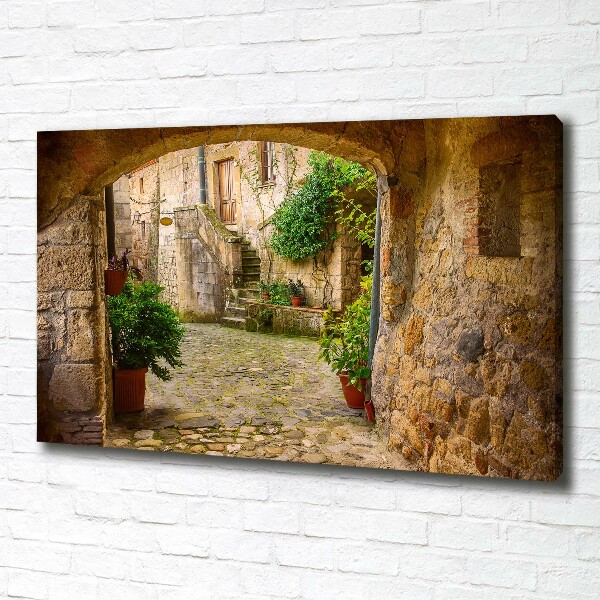 Canvas wall art Charming street