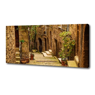 Canvas wall art Italian streets