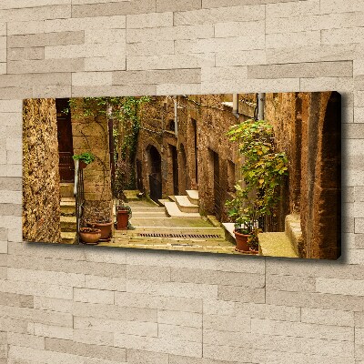 Canvas wall art Italian streets