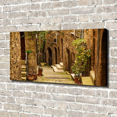 Canvas wall art Italian streets