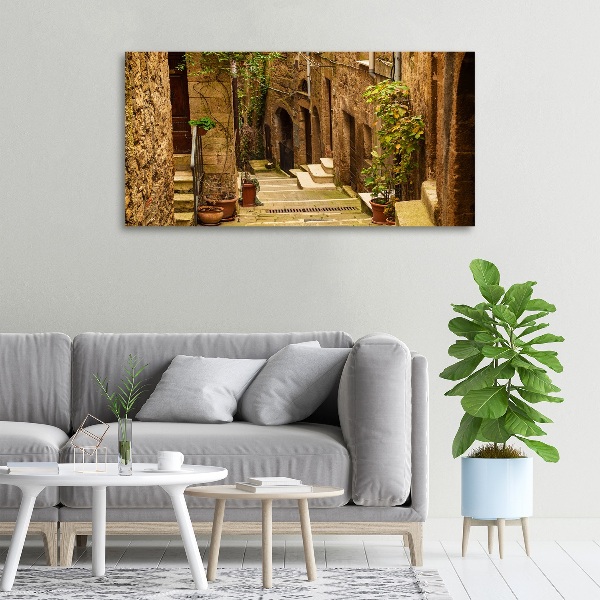 Canvas wall art Italian streets