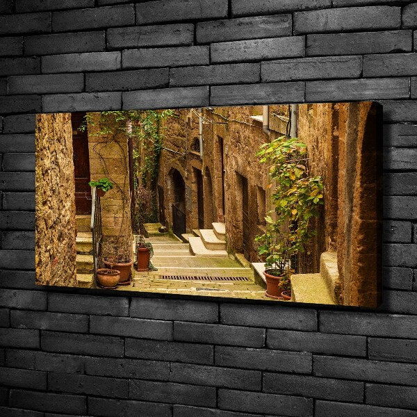 Canvas wall art Italian streets