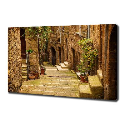 Canvas wall art Italian streets