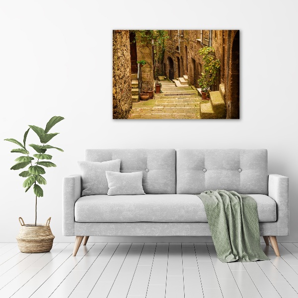 Canvas wall art Italian streets