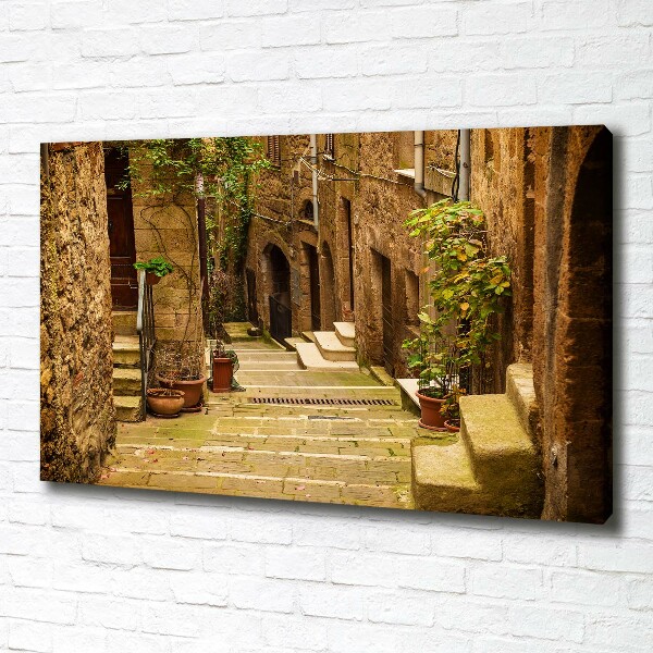 Canvas wall art Italian streets