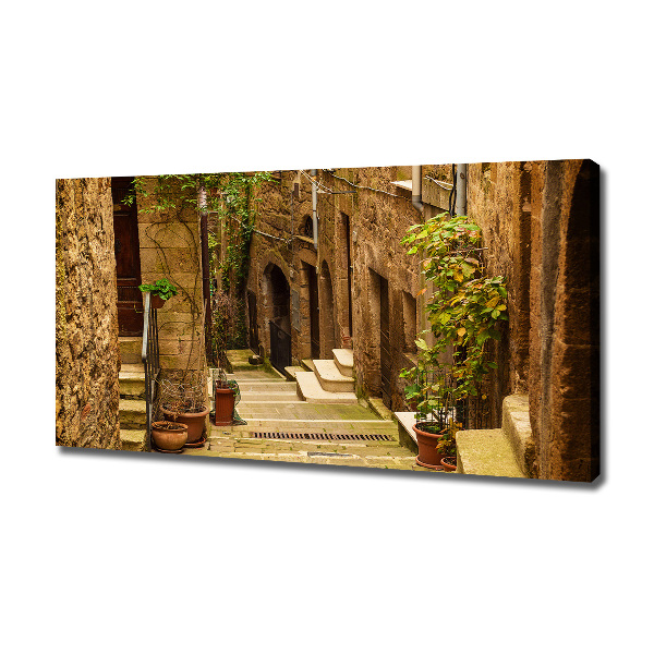 Canvas wall art Italian streets