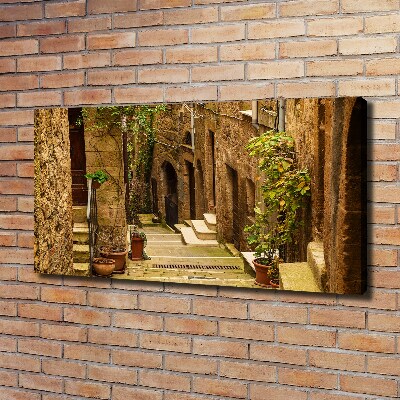 Canvas wall art Italian streets