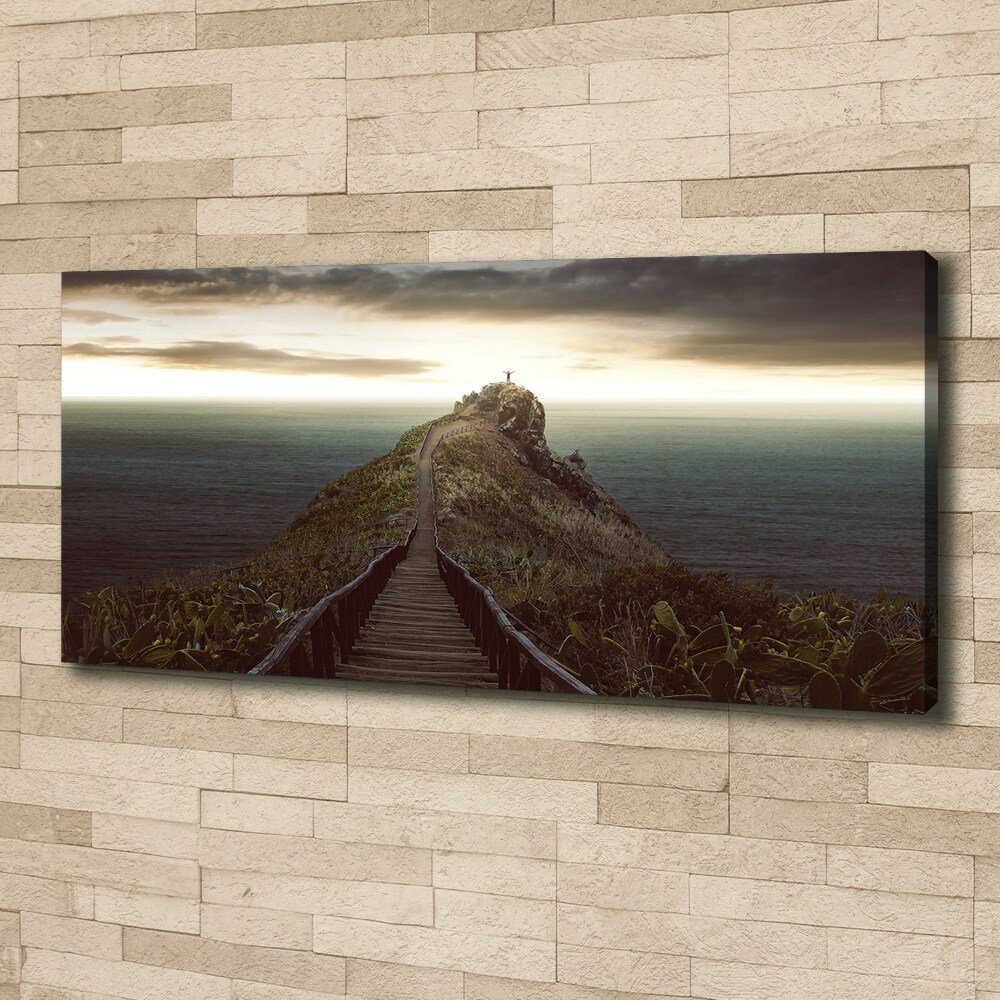 Canvas wall art Path on the rock