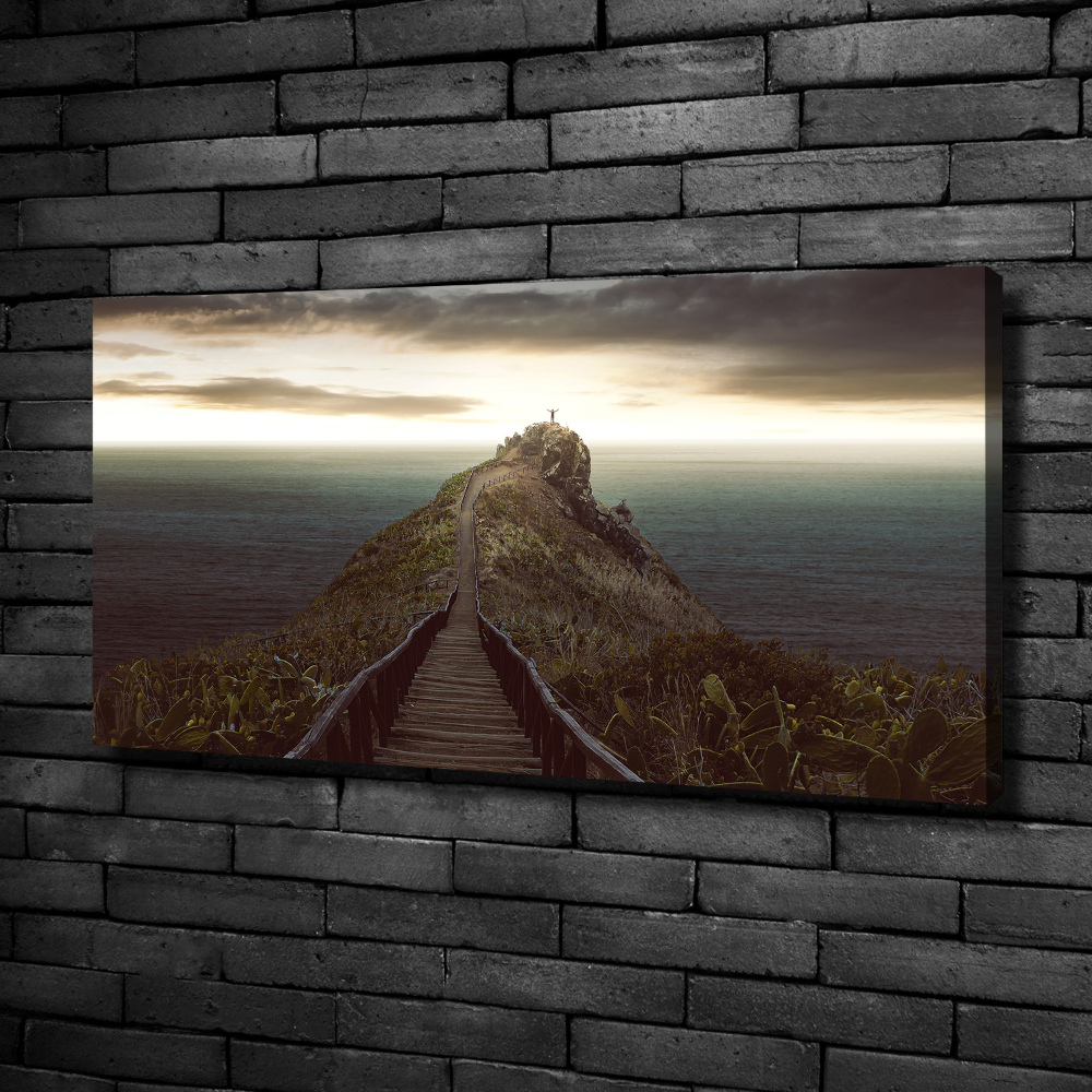 Canvas wall art Path on the rock