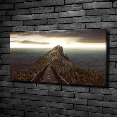 Canvas wall art Path on the rock