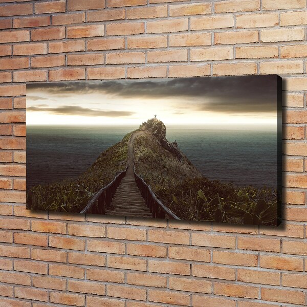 Canvas wall art Path on the rock