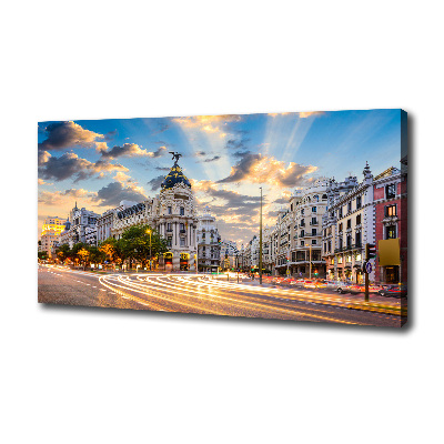 Canvas wall art Madrid of Spain