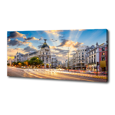 Canvas wall art Madrid of Spain