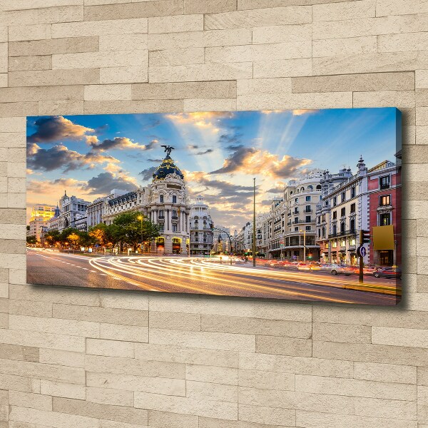 Canvas wall art Madrid of Spain