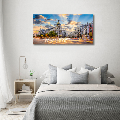 Canvas wall art Madrid of Spain