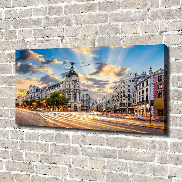 Canvas wall art Madrid of Spain