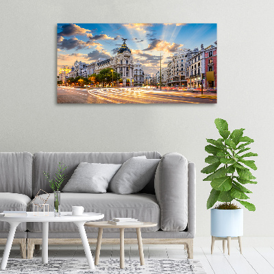 Canvas wall art Madrid of Spain