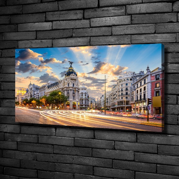 Canvas wall art Madrid of Spain