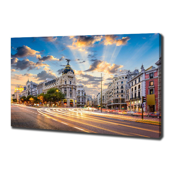 Canvas wall art Madrid of Spain