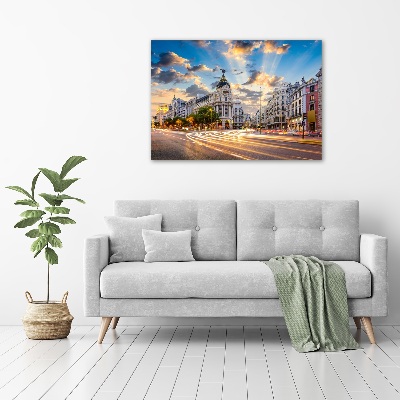 Canvas wall art Madrid of Spain