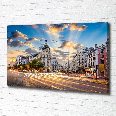 Canvas wall art Madrid of Spain