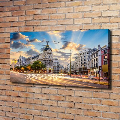 Canvas wall art Madrid of Spain