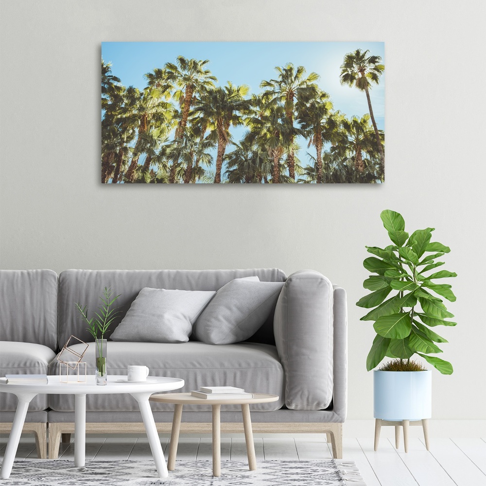 Canvas wall art High palm trees