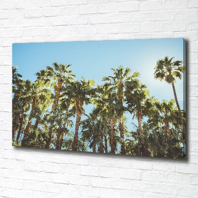 Canvas wall art High palm trees