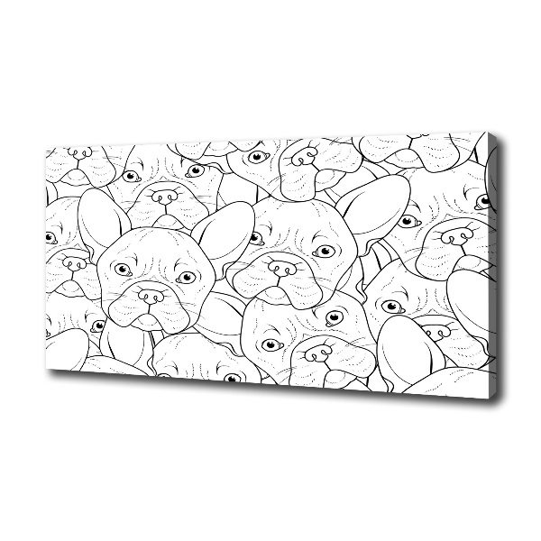 Canvas wall art French Bulldogs