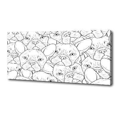 Canvas wall art French Bulldogs