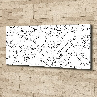 Canvas wall art French Bulldogs