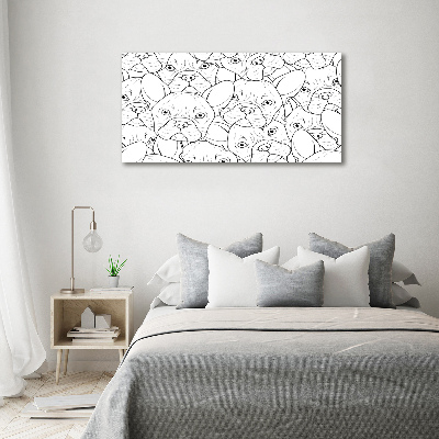 Canvas wall art French Bulldogs