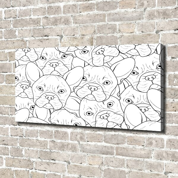 Canvas wall art French Bulldogs