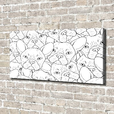 Canvas wall art French Bulldogs