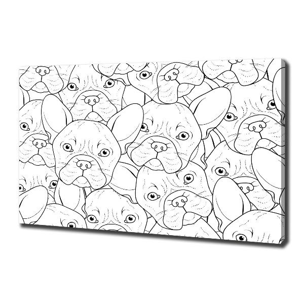 Canvas wall art French Bulldogs