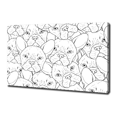 Canvas wall art French Bulldogs