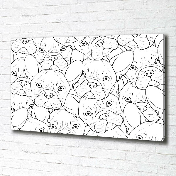 Canvas wall art French Bulldogs